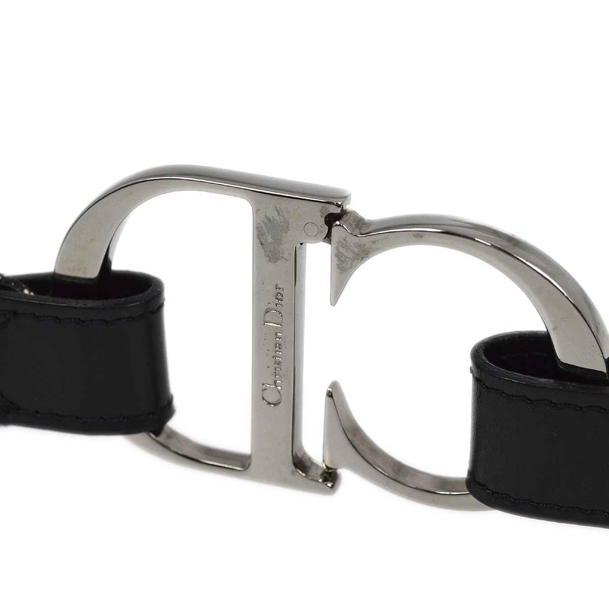 Christian Dior Vintage belt Black Canvas Good condition - Inside View