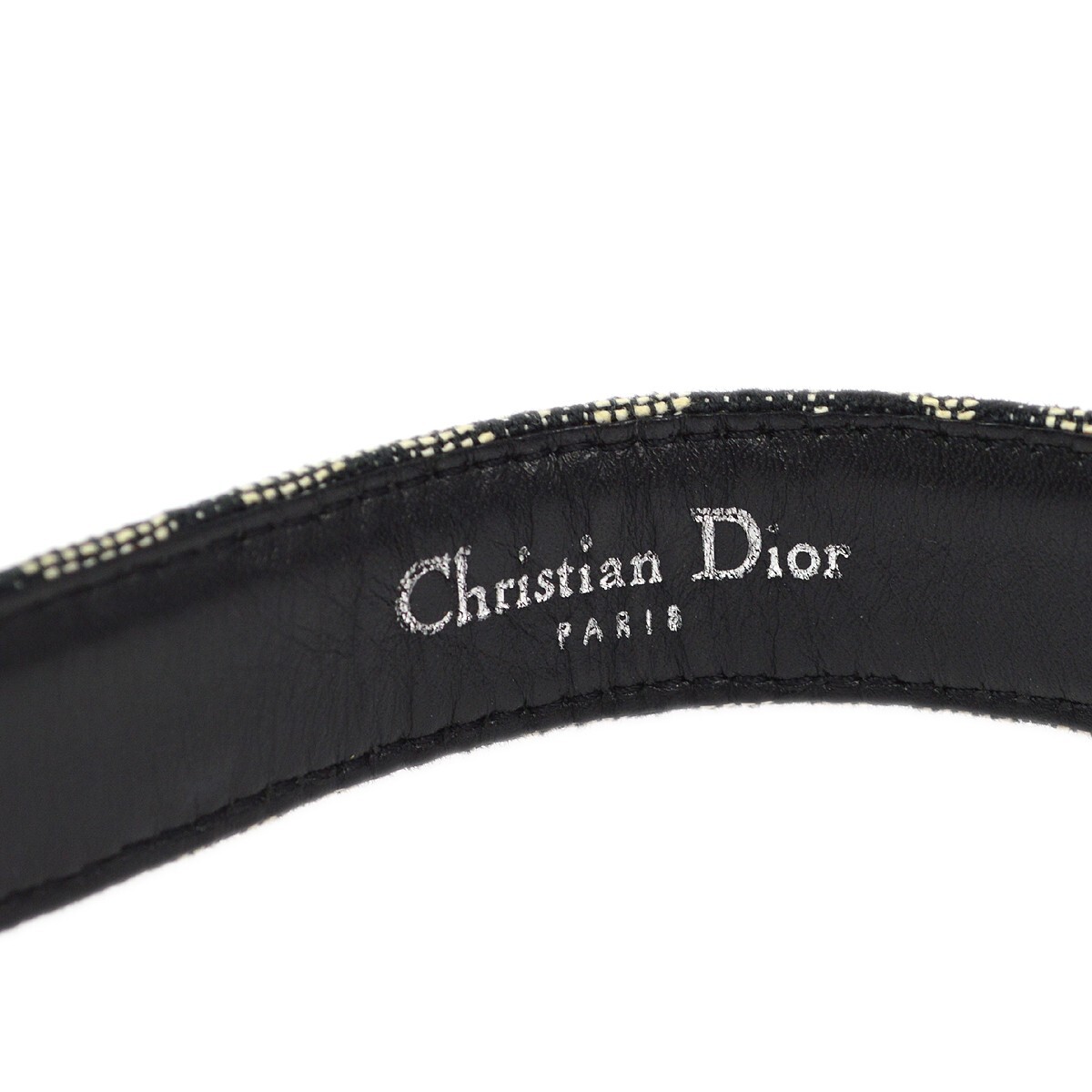 Christian Dior Vintage belt Black Canvas Good condition - Box View