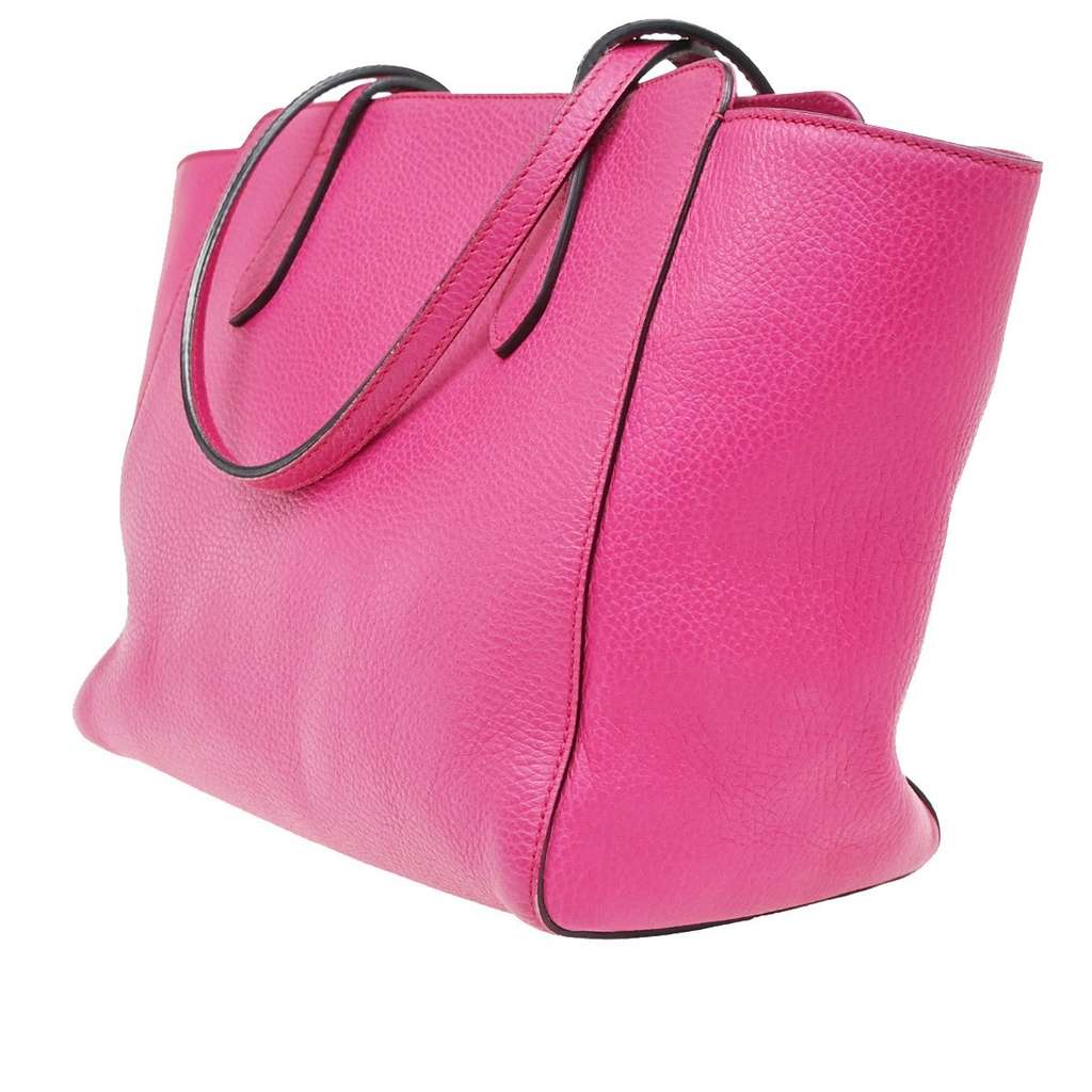 Gucci Swing Tote Pink Leather Good condition - Model View
