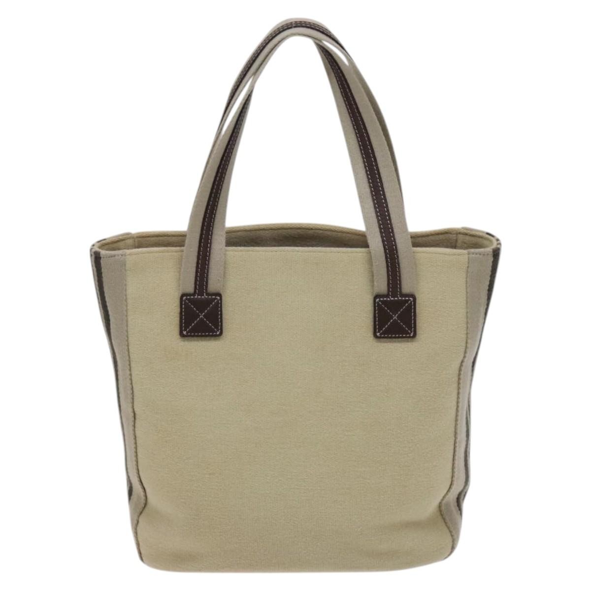 Burberry Blue Label Tote Bag Beige Canvas Good condition - Back View