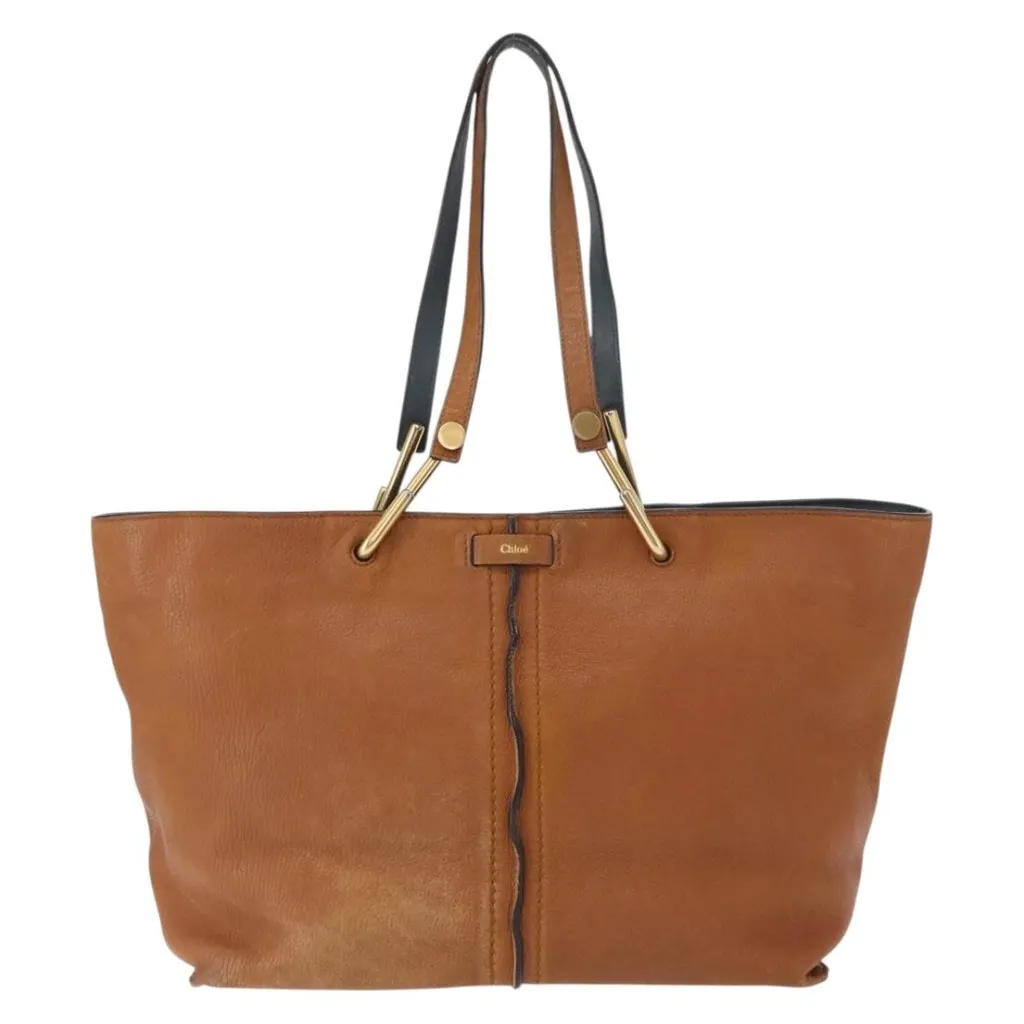 Chloe Keri Tote Brown Leather Good - Front View