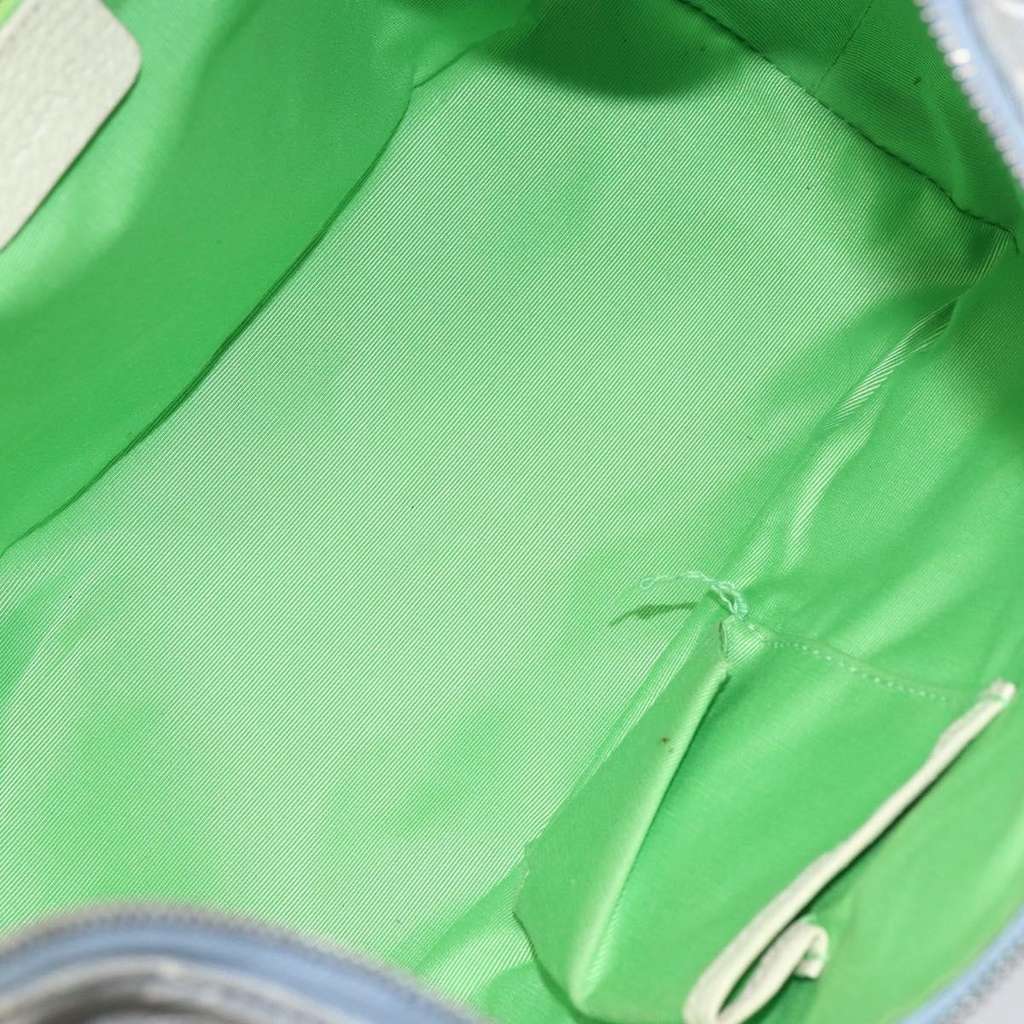 Bvlgari Logomania Shoulder Bag Blue Canvas Good condition - Box View