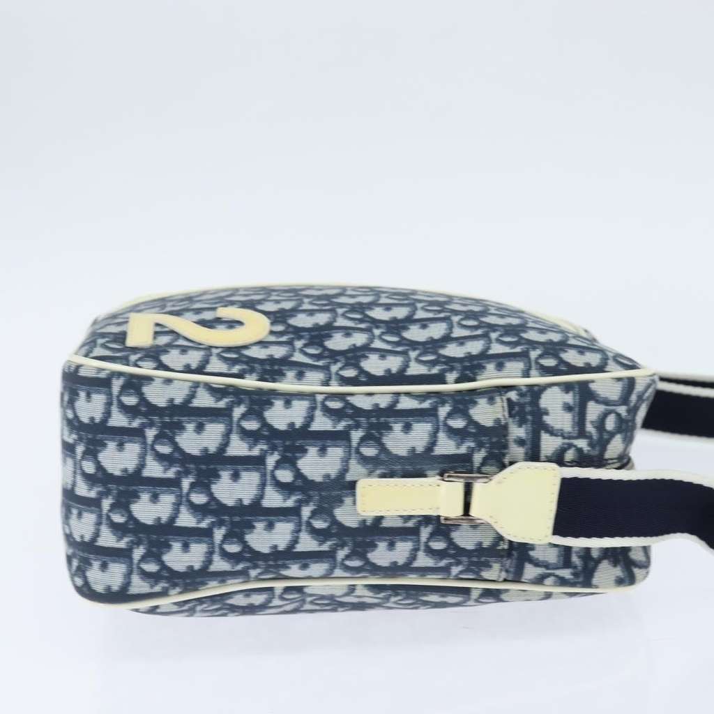 Christian Dior Trotter shoulder bag Blue Canvas Good condition - Model View