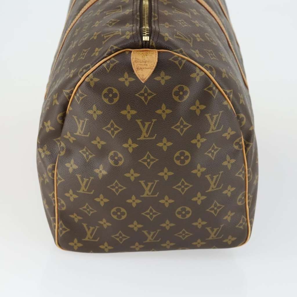 Louis Vuitton Keepall Bag Brown Canvas Fair condition - Model View