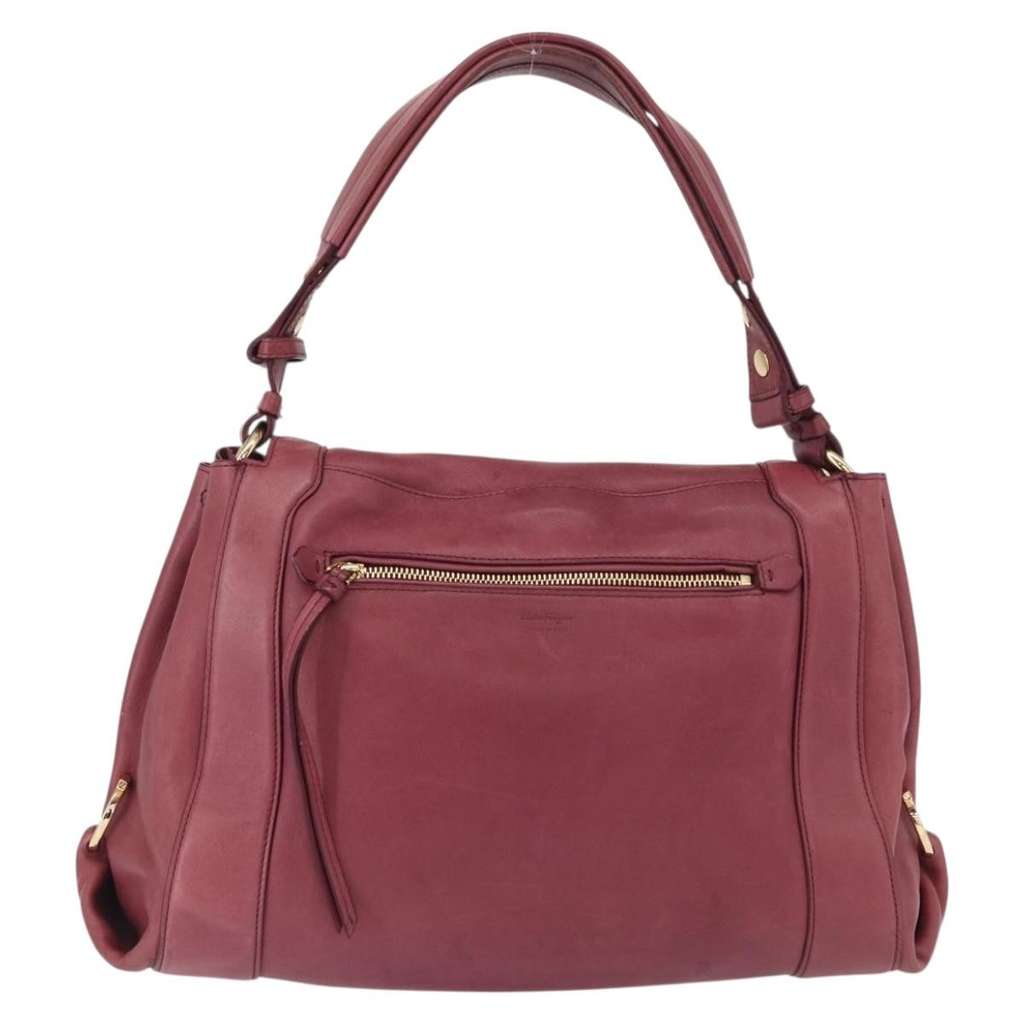 Salvatore Ferragamo Soft Sofia Satchel Pink Leather Good condition - Back View