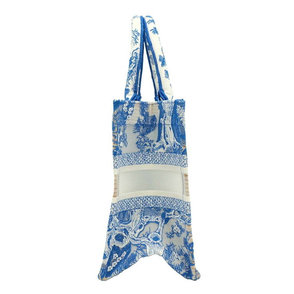 Christian Dior Book Tote Blue Canvas Good condition - Inside View