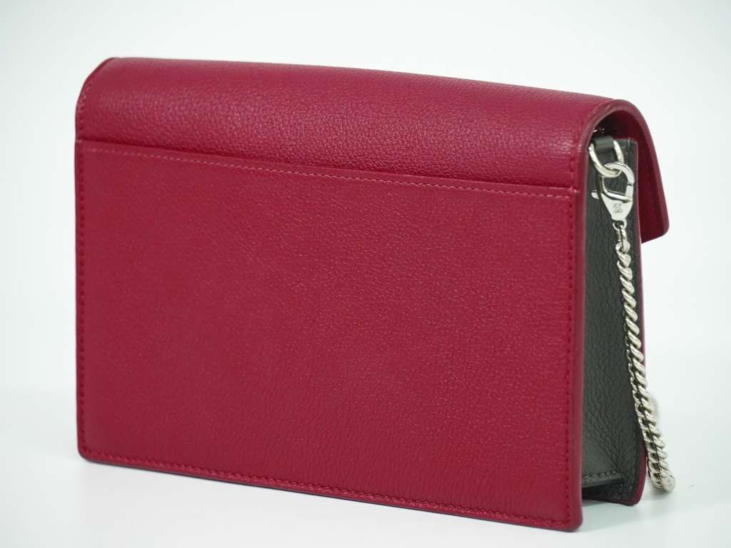 Louis Vuitton Mylockme Chain Pochette Red Leather Very good condition - Back View