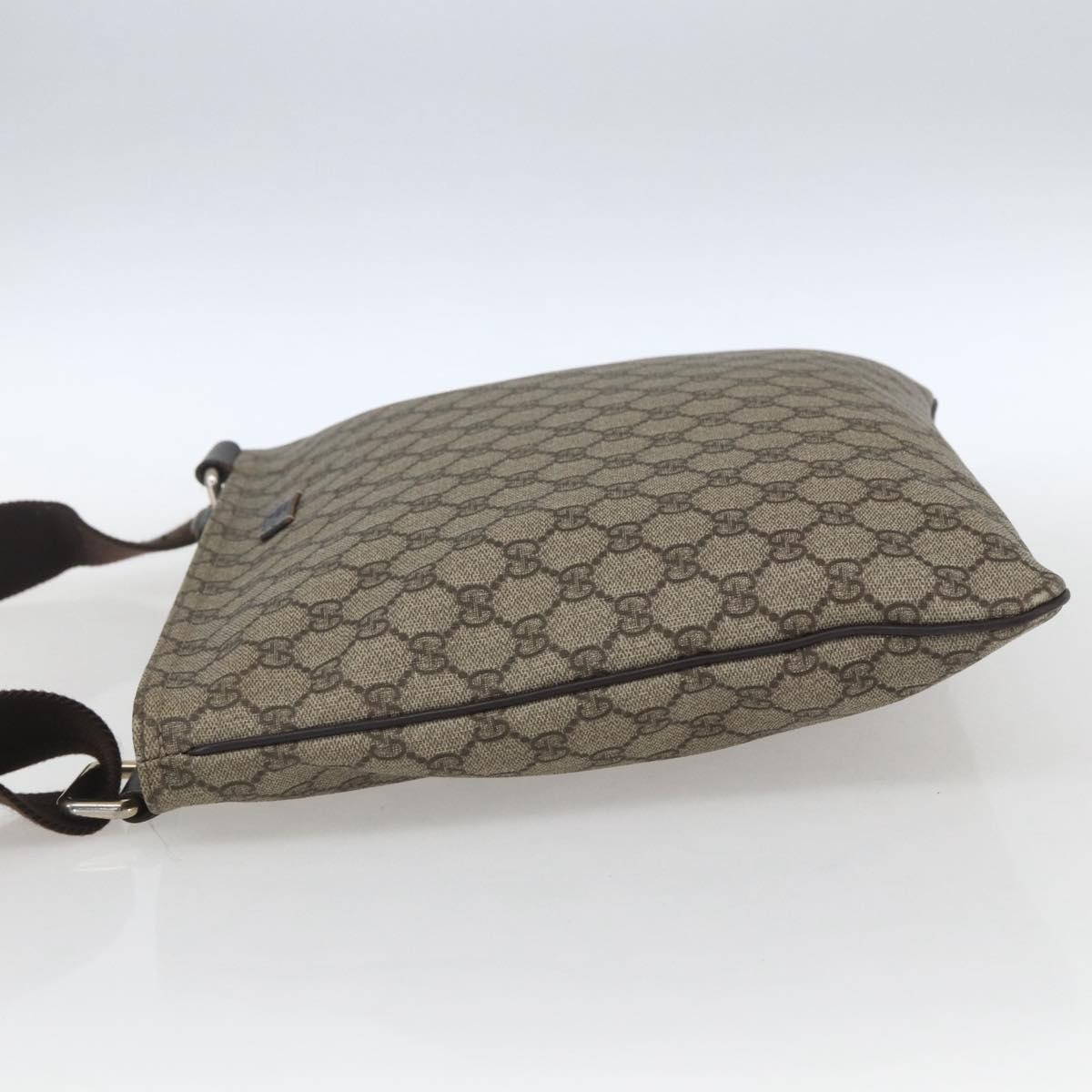 Gucci Zip Top Messenger Bag Beige Canvas Good condition - Inside View