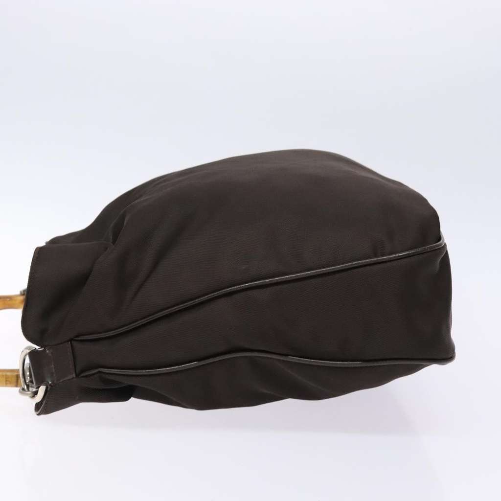 Gucci Vintage Bamboo Shoulder Bag Brown Good condition - Model View