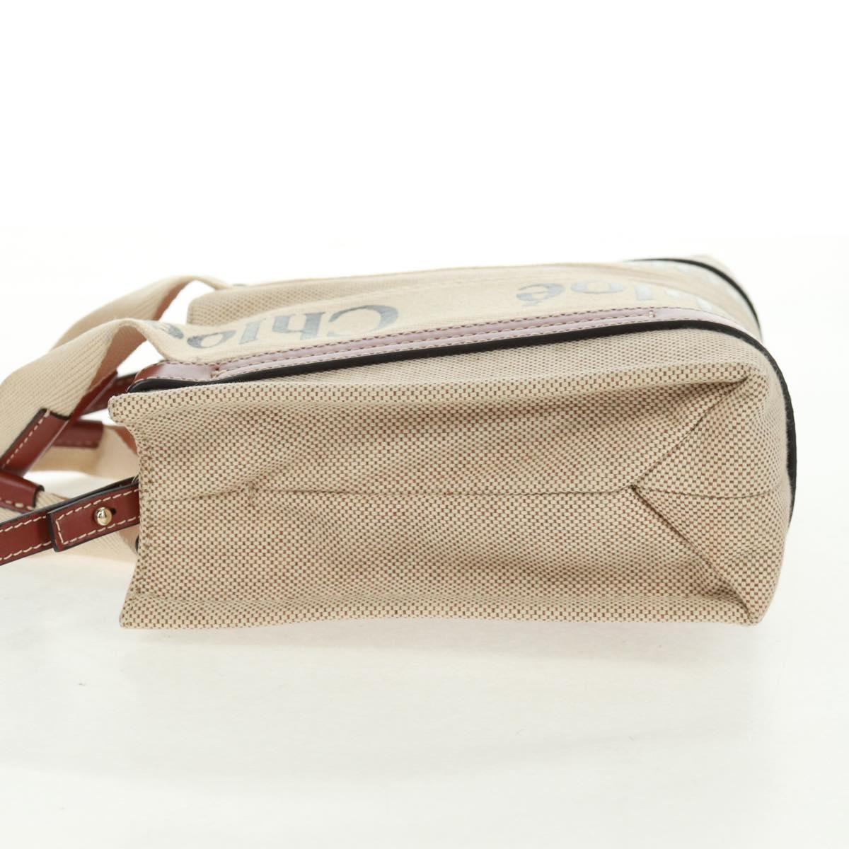Chloe Woody Convertible Tote Beige Canvas Good condition - Inside View