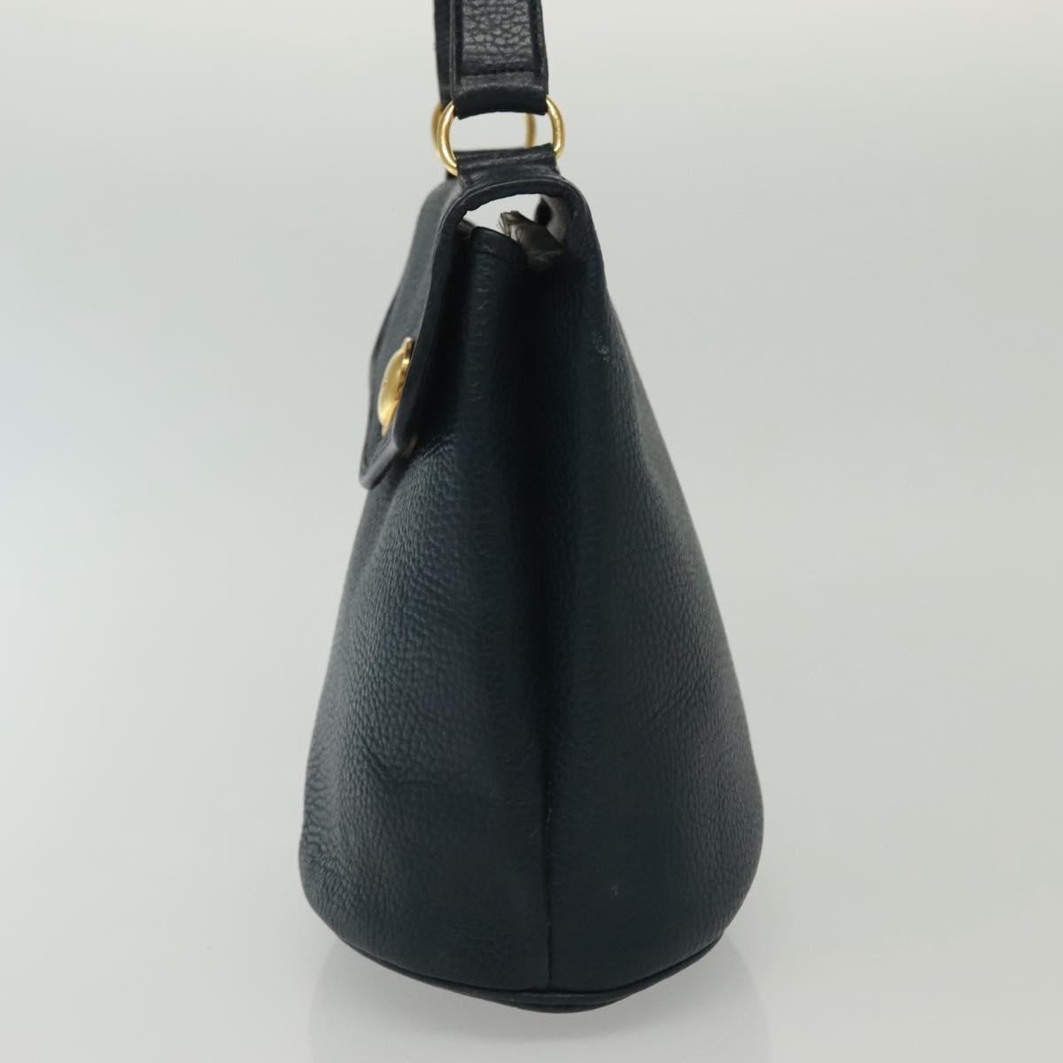 Christian Dior Vintage Handbag Navy Leather Good condition - Inside View