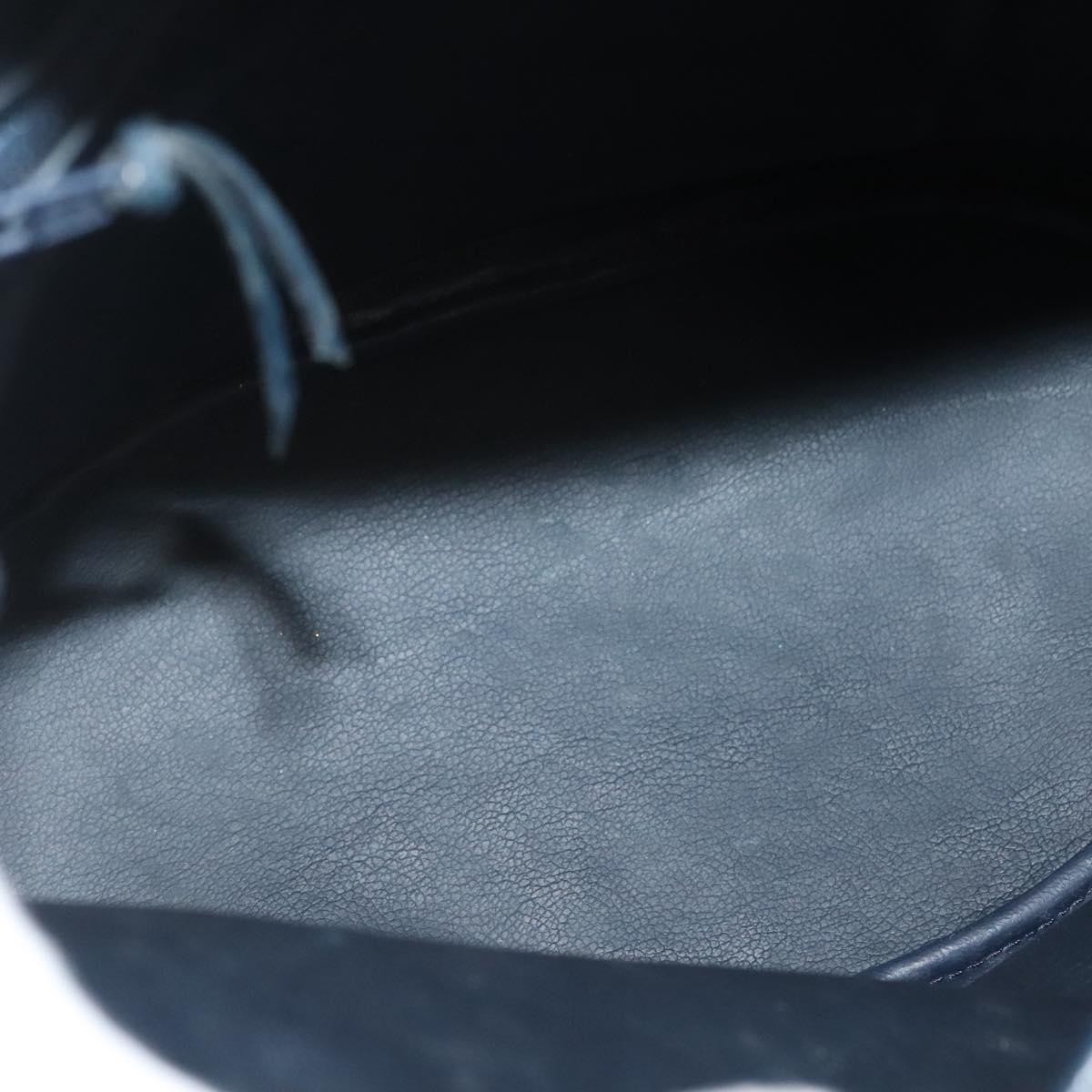 Christian Dior Vintage Handbag Navy Leather Good condition - Box View