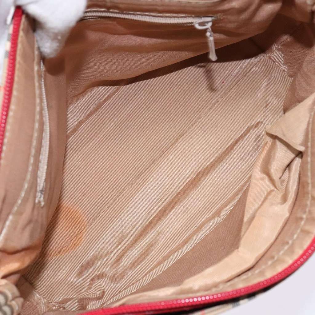 Burberry Nova Check Handbag Beige Canvas Good condition - Box View