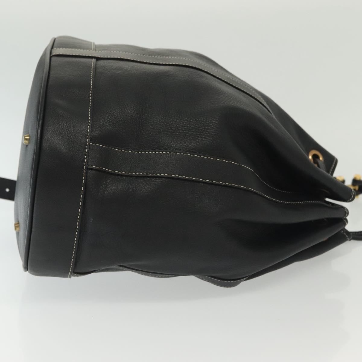 Bally Vintage Shoulder Bag Black Leather Good condition - Inside View