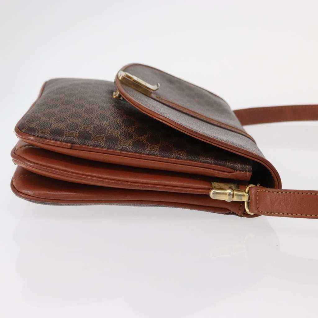 Celine Vintage Shoulder Bag Brown Canvas Fair condition - Inside View