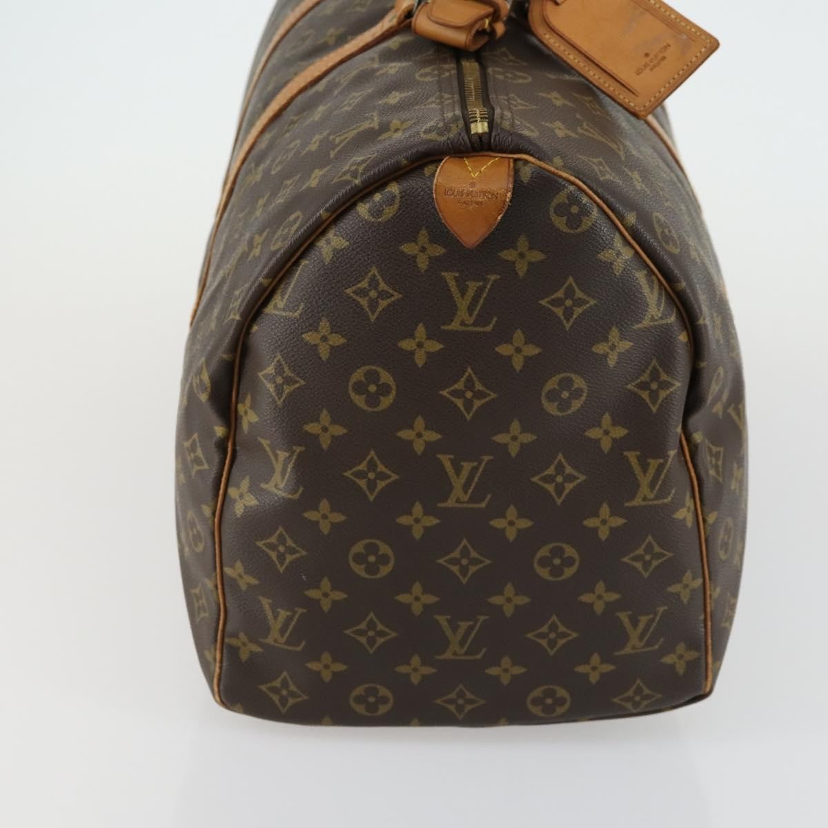 Louis Vuitton Keepall Bag Brown Canvas Fair condition - Model View