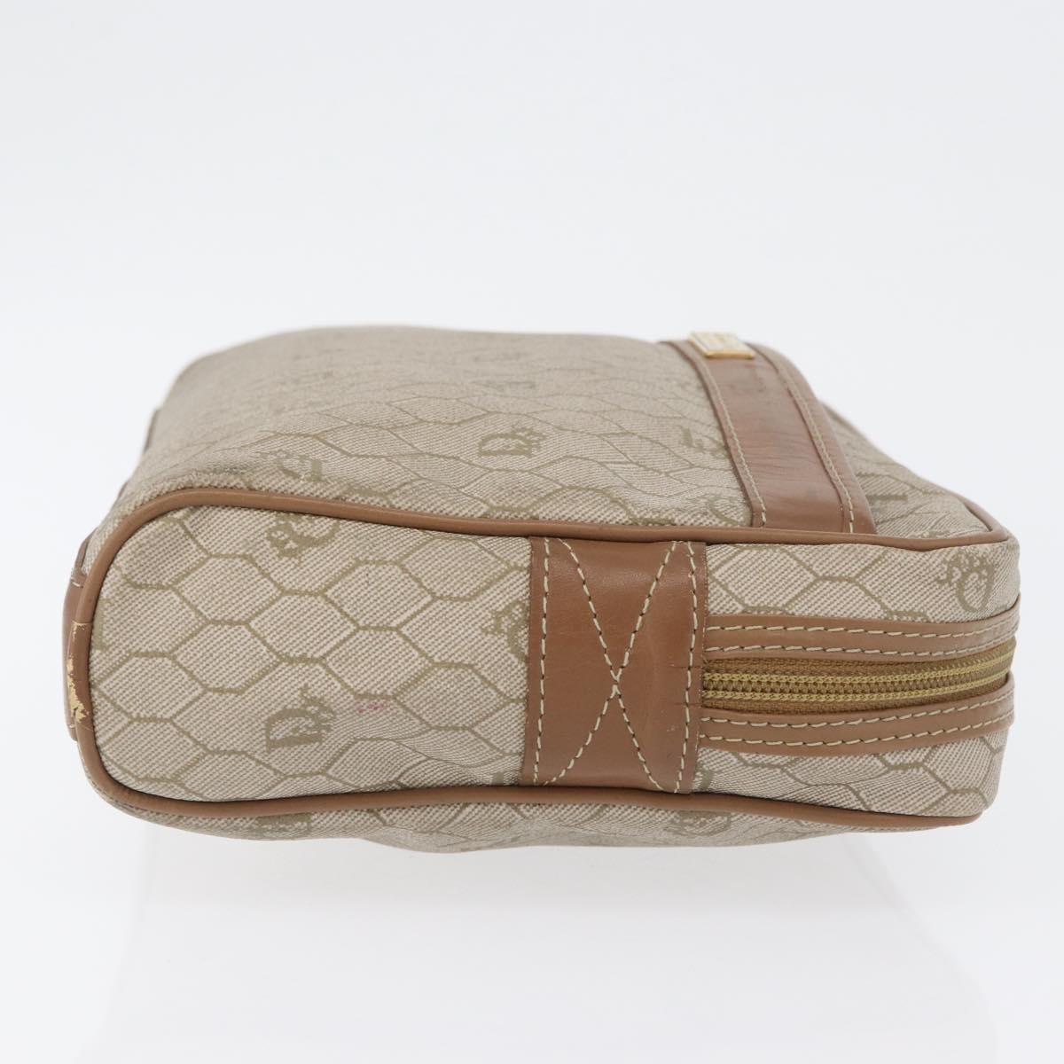 Christian Dior Vintage honeycomb clutch Beige Canvas Fair condition - Inside View