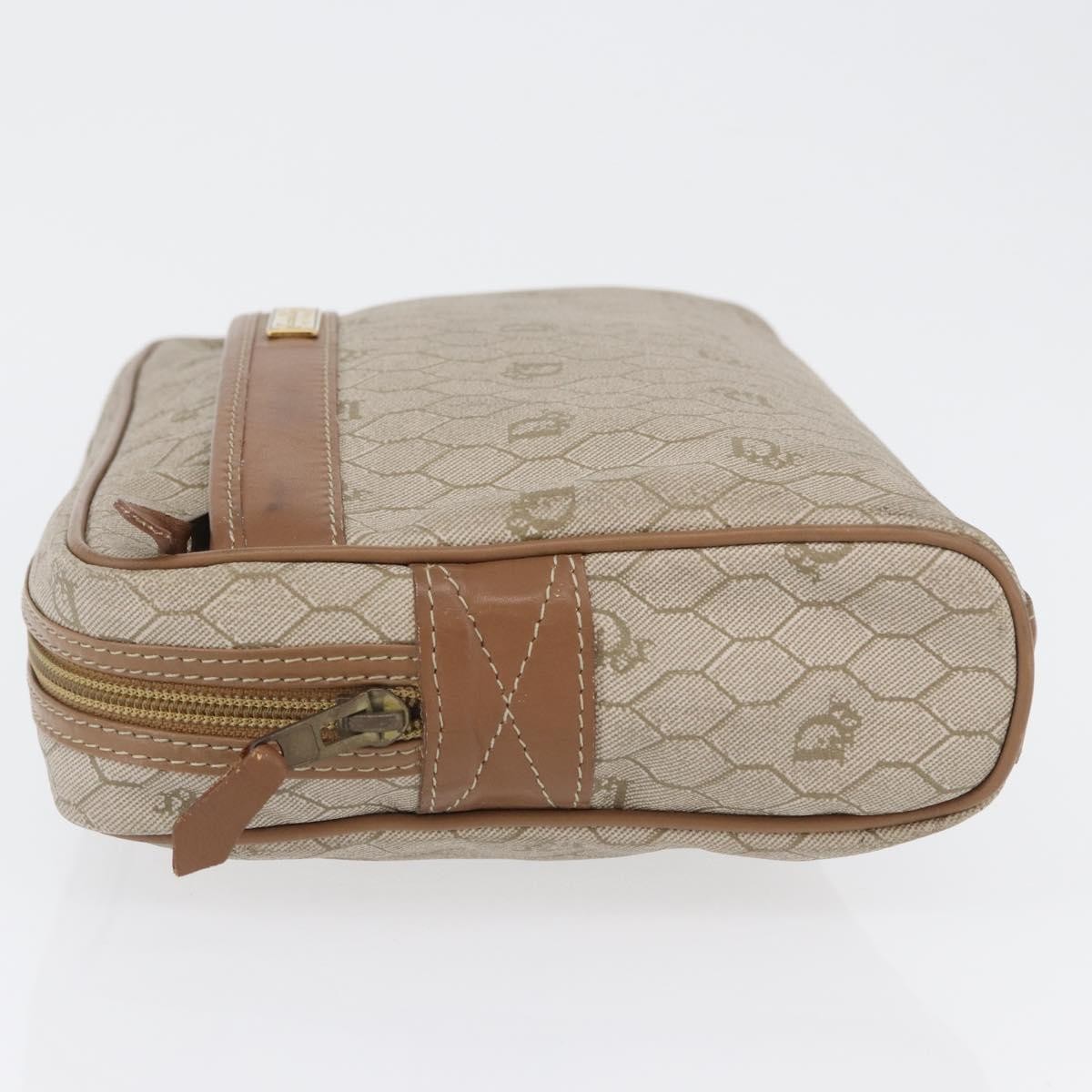 Christian Dior Vintage honeycomb clutch Beige Canvas Fair condition - Model View