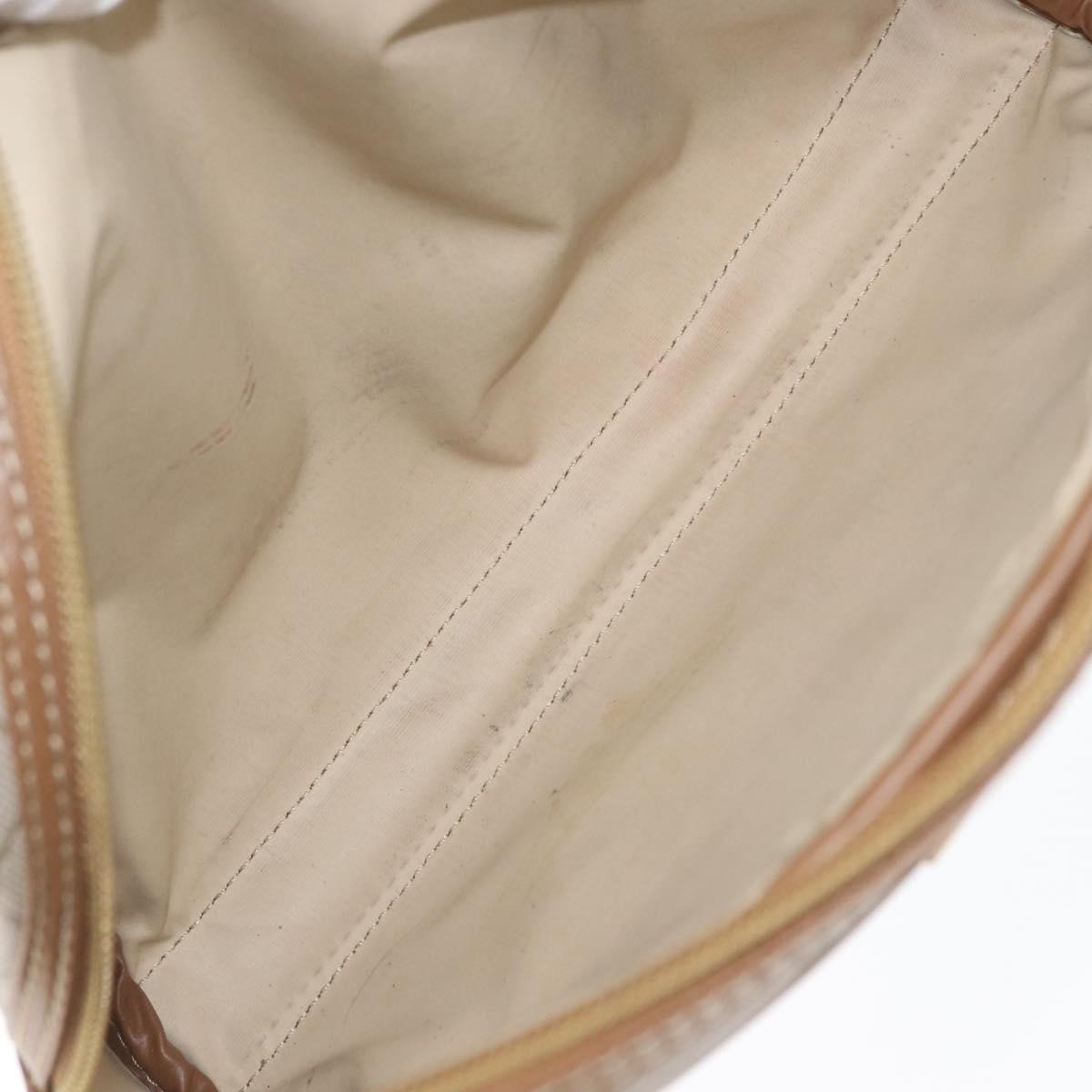 Christian Dior Vintage honeycomb clutch Beige Canvas Fair condition - Box View