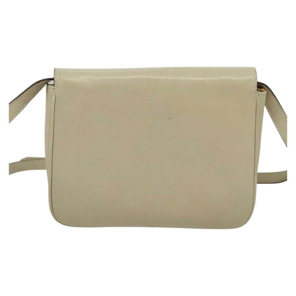 Celine Shoulder Bag Beige Leather Good condition - Back View