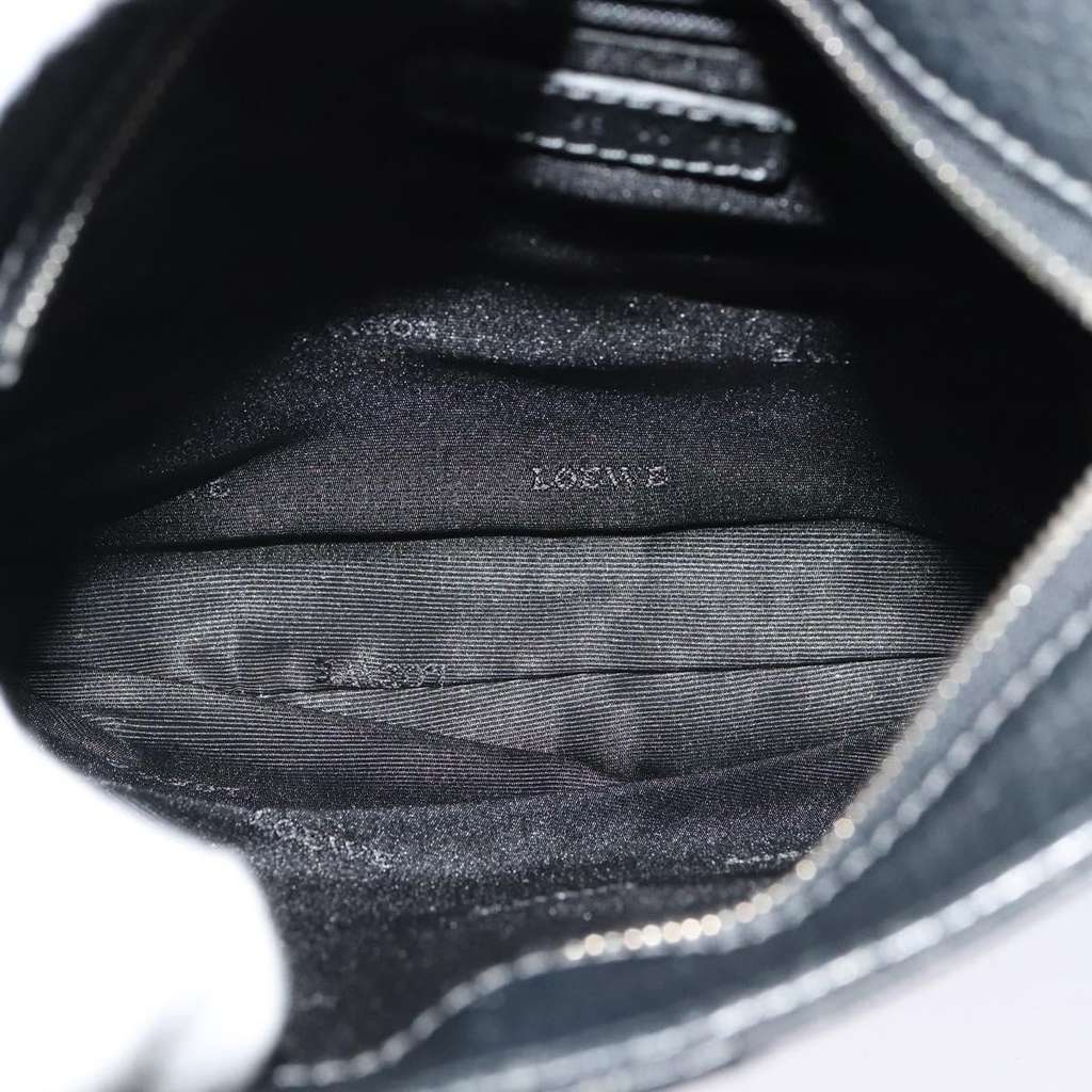Loewe Vintage Shoulder Bag Black Leather Good condition - Box View