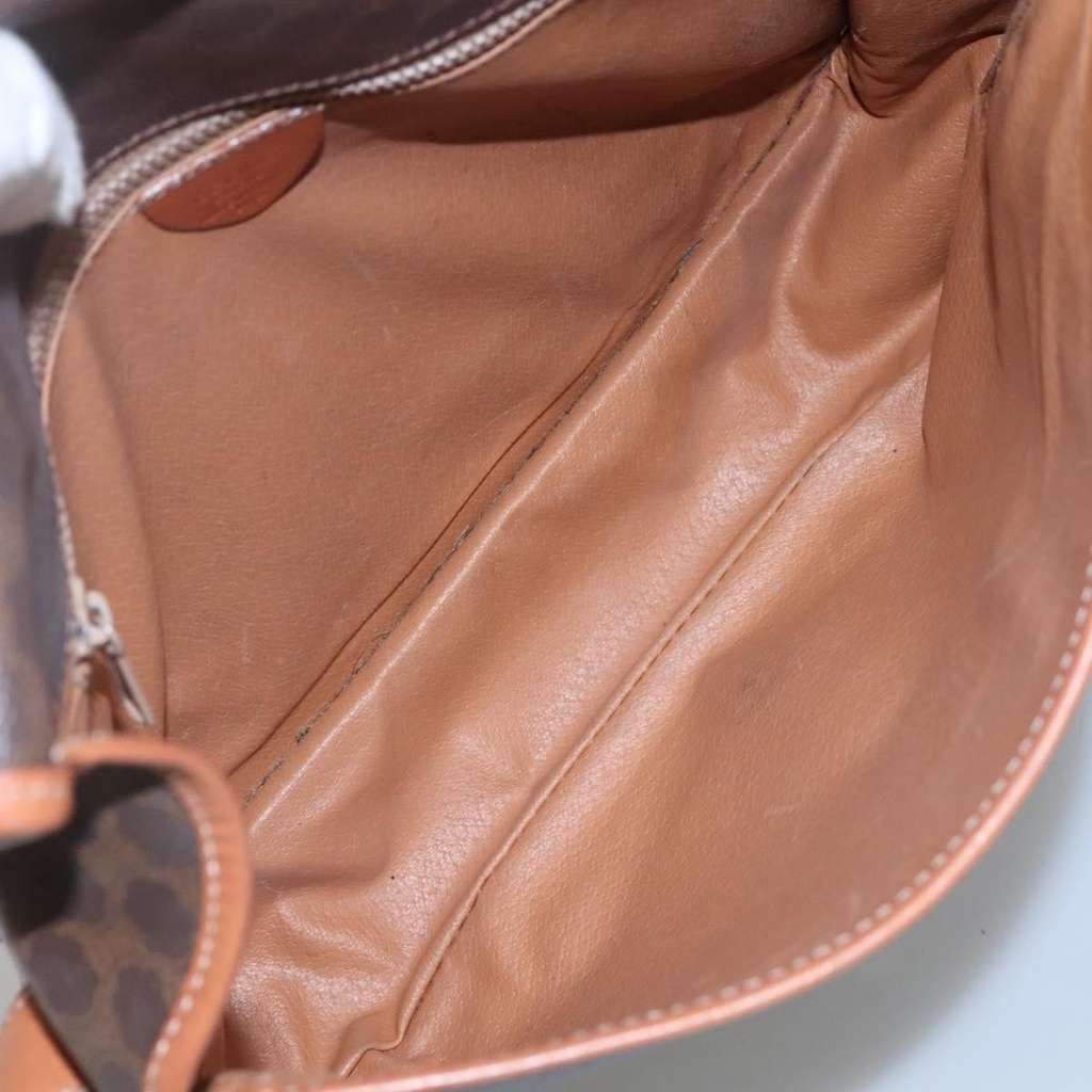 Celine Vintage Macadam Shoulder Bag Brown Good condition - Box View