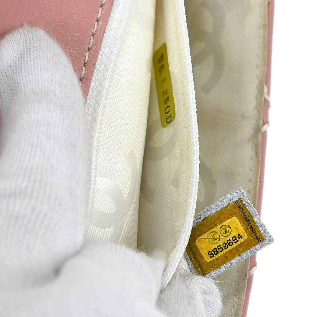 Chanel Wild Stitch Handbag Pink Leather Good condition - Box View