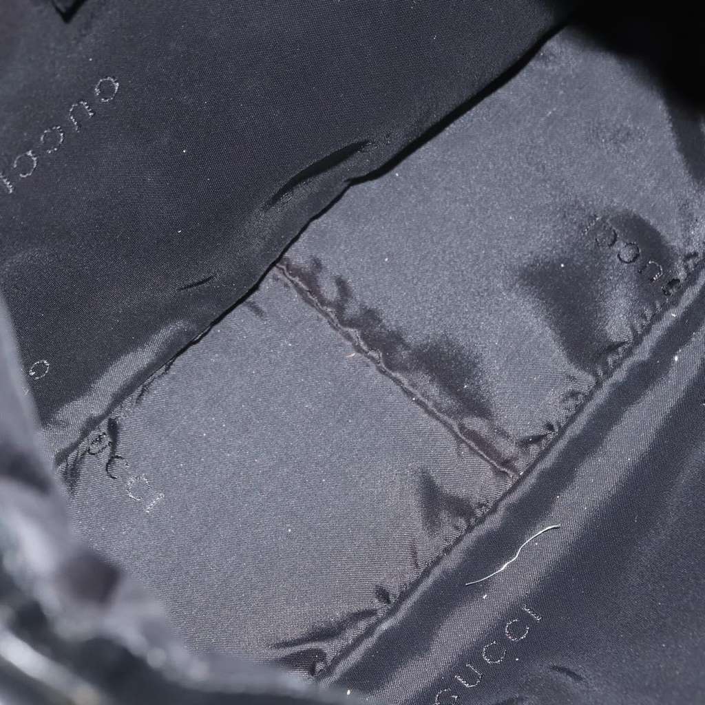 Gucci Vintage Bamboo Shoulder Bag Black Good condition - Box View