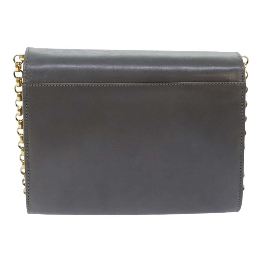 Salvatore Ferragamo Vintage Flap Chain Shoulder Bag Other Leather Good condition - Back View