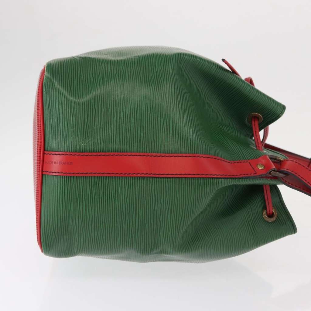Louis Vuitton Bicolor Petit Noe Handbag Green Leather Good condition - Inside View