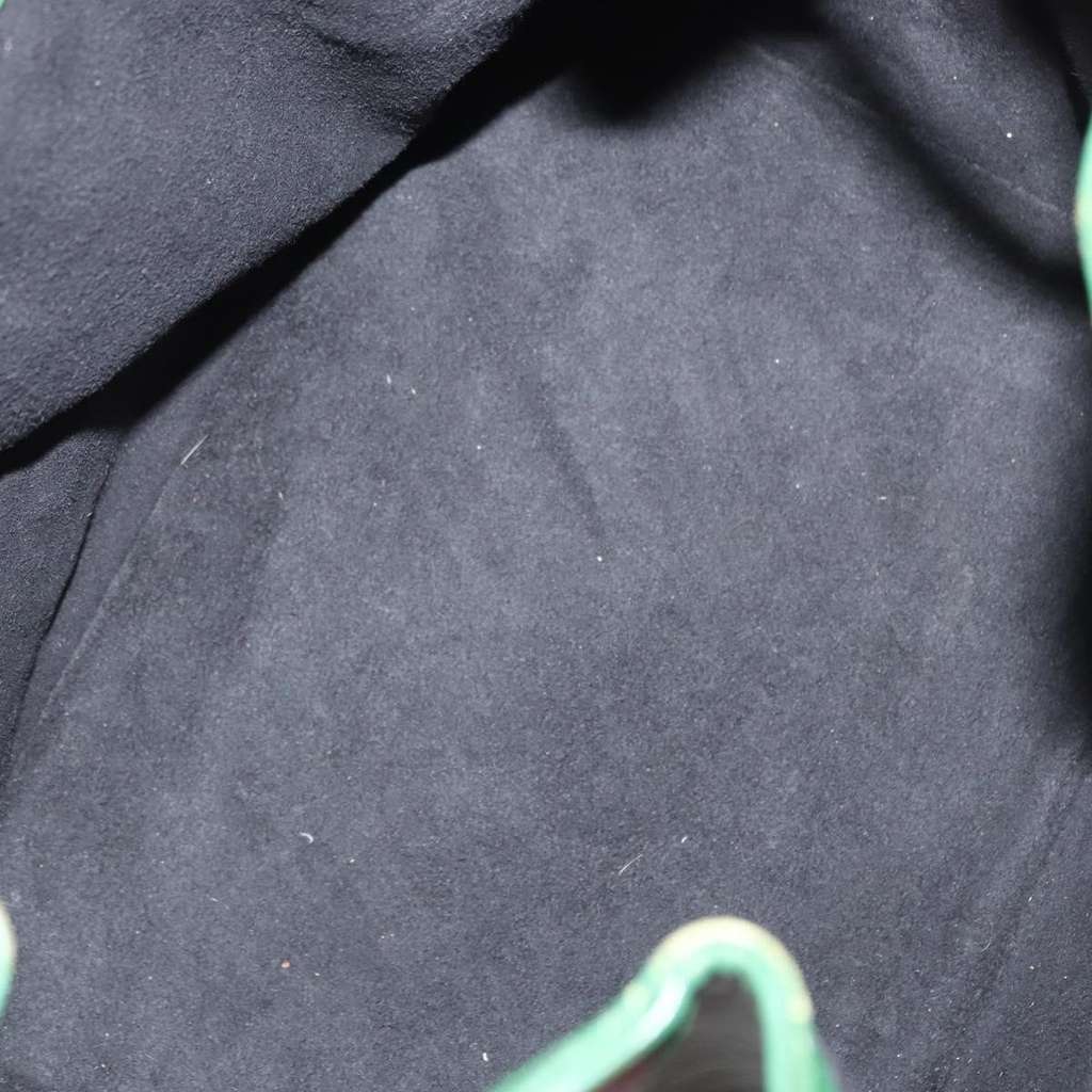 Louis Vuitton Bicolor Petit Noe Handbag Green Leather Good condition - Box View