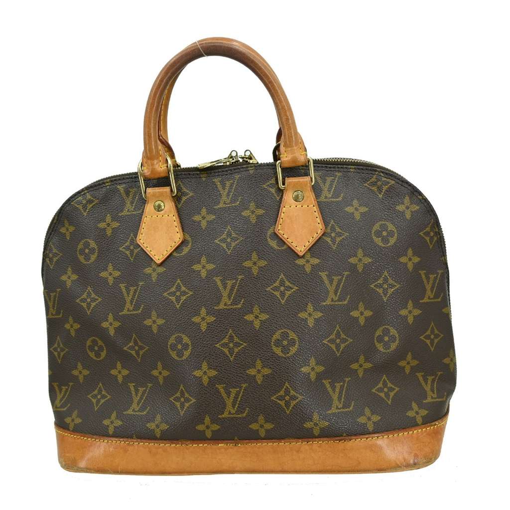 Louis Vuitton Alma Handbag Brown Canvas Fair condition - Back View