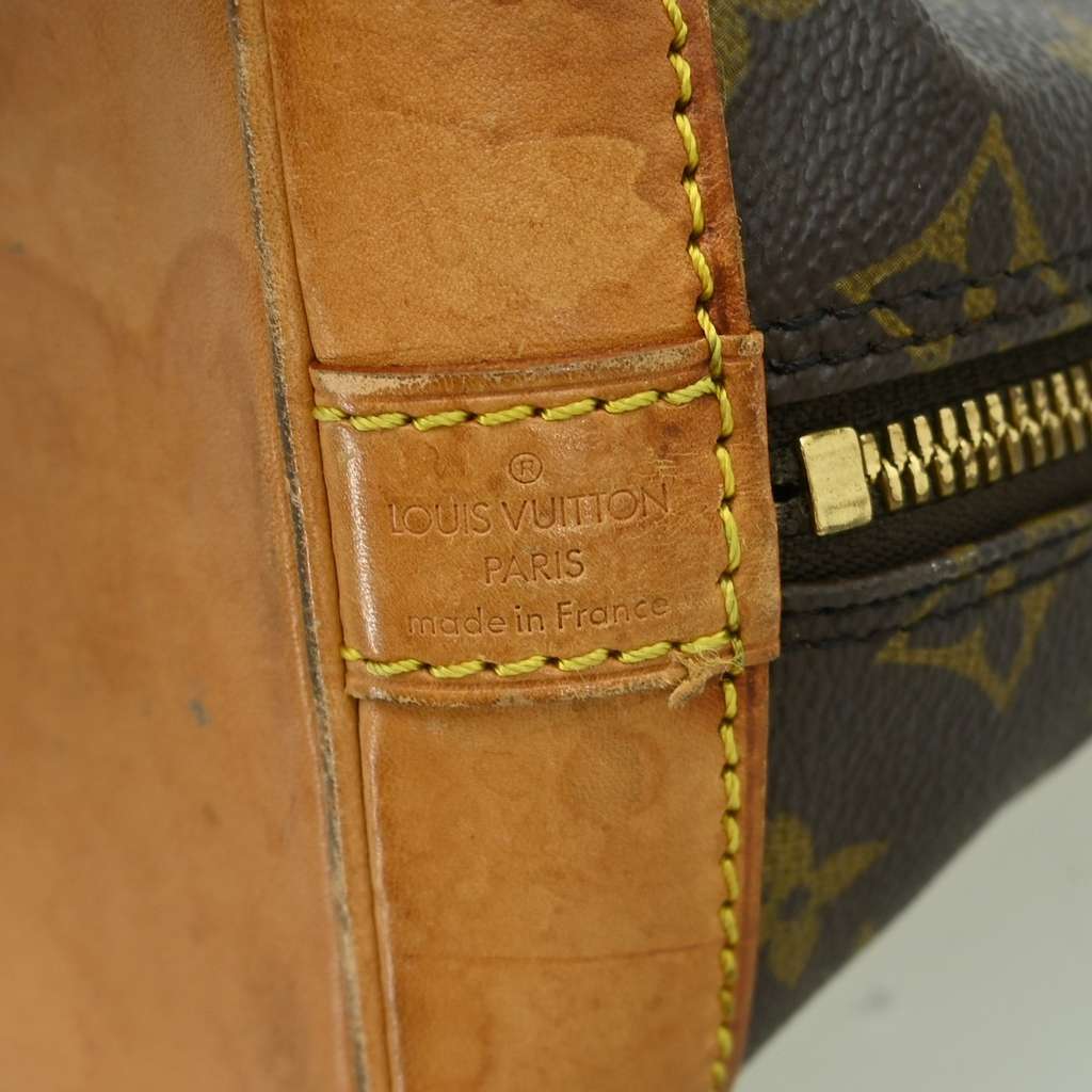 Louis Vuitton Alma Handbag Brown Canvas Fair condition - Box View