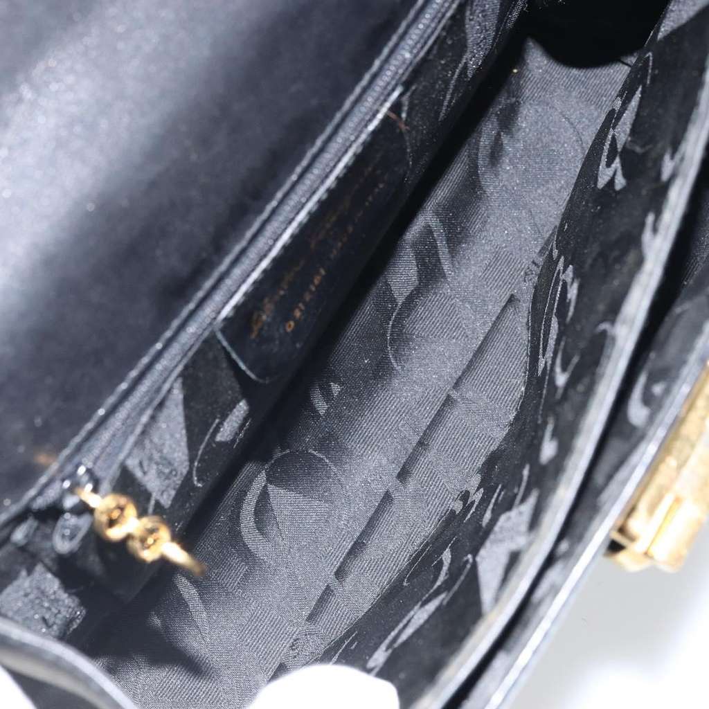 Salvatore Ferragamo Convertible Top Handle Bag Black Leather Good condition - Box View