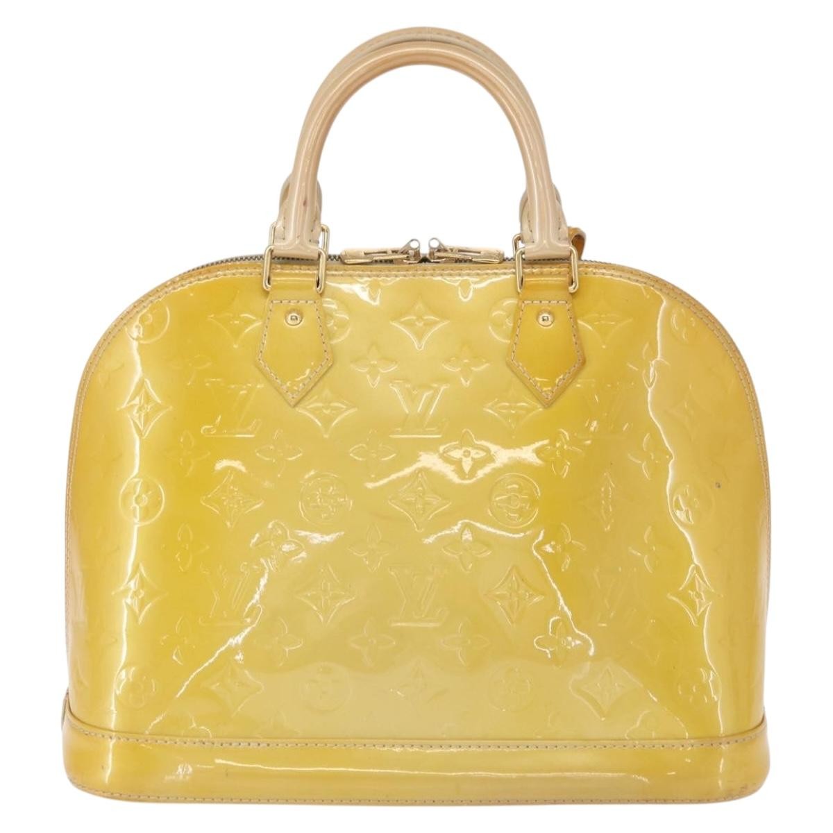 Louis Vuitton Alma Handbag Yellow Good condition - Back View