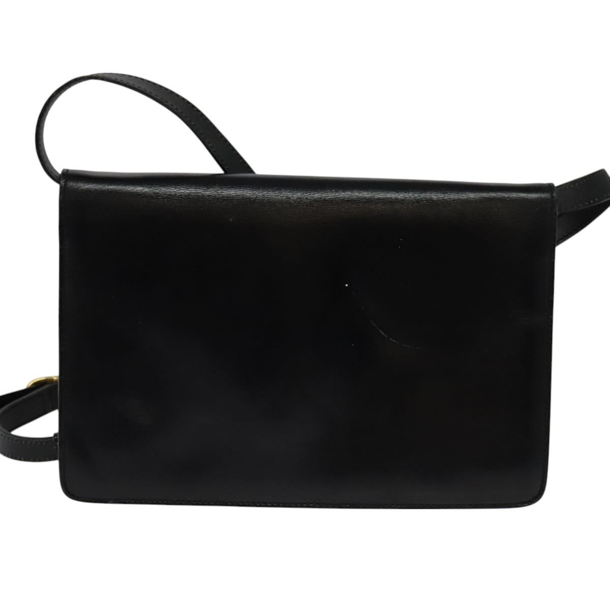 Celine Envelope Shoulder Bag Black Leather Good condition - Back View