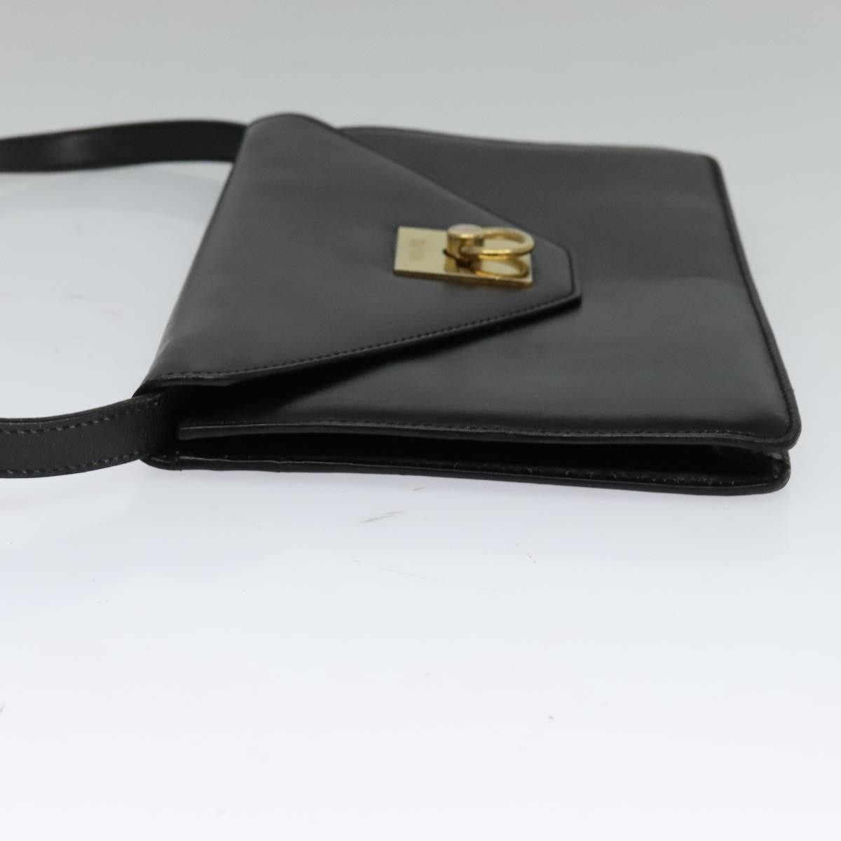 Celine Envelope Shoulder Bag Black Leather Good condition - Inside View