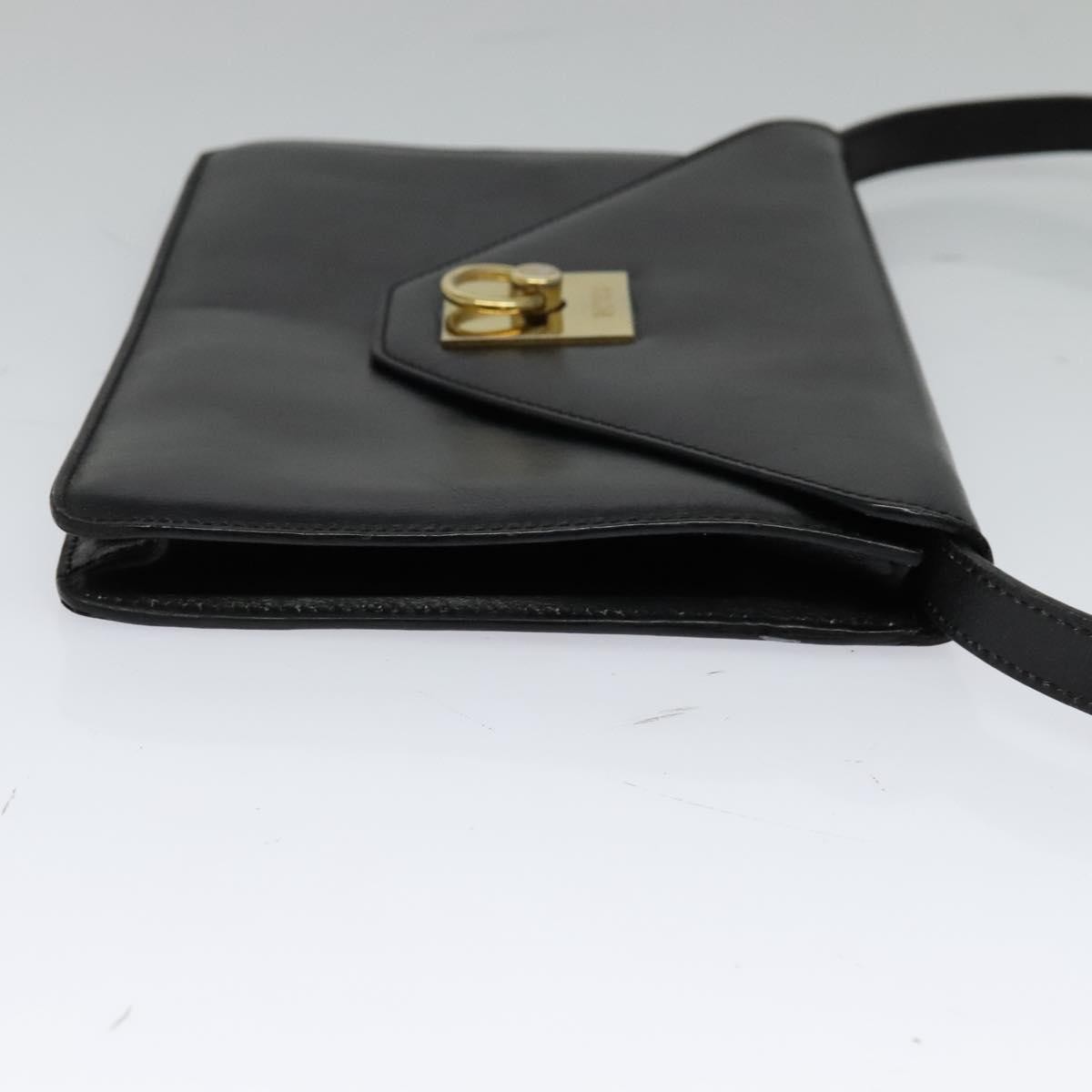 Celine Envelope Shoulder Bag Black Leather Good condition - Model View