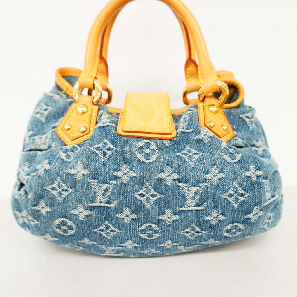 Louis Vuitton Pleaty Handbag Blue Fair condition - Back View