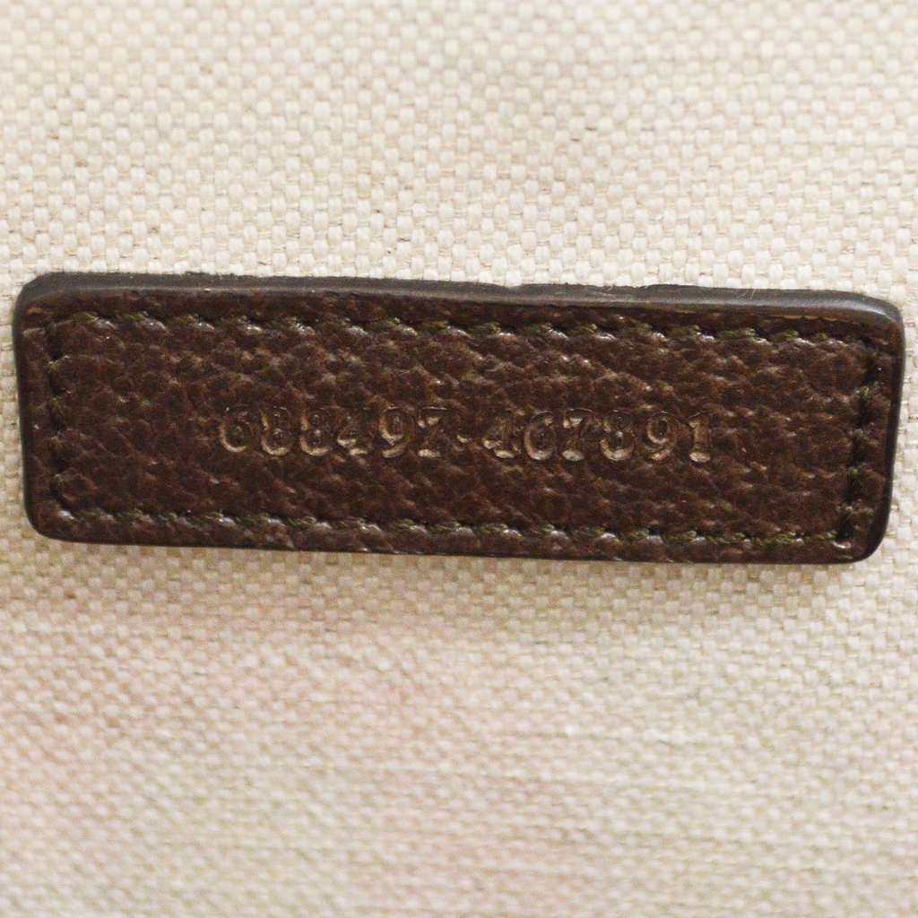 Gucci Cut Out Handle Tote Brown Canvas Good condition - Box View