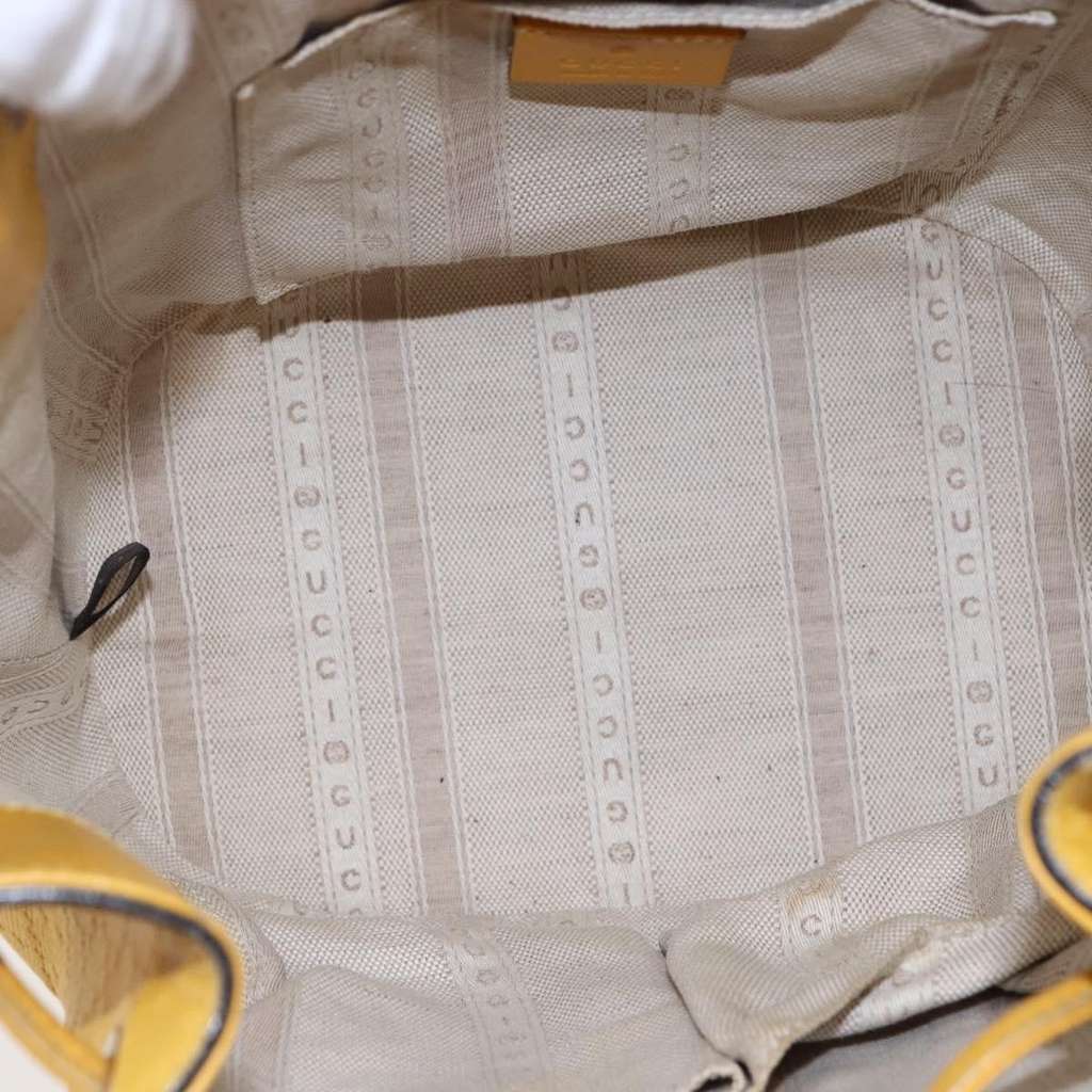 Gucci Bright Bucket Bag Yellow Leather Good condition - Box View