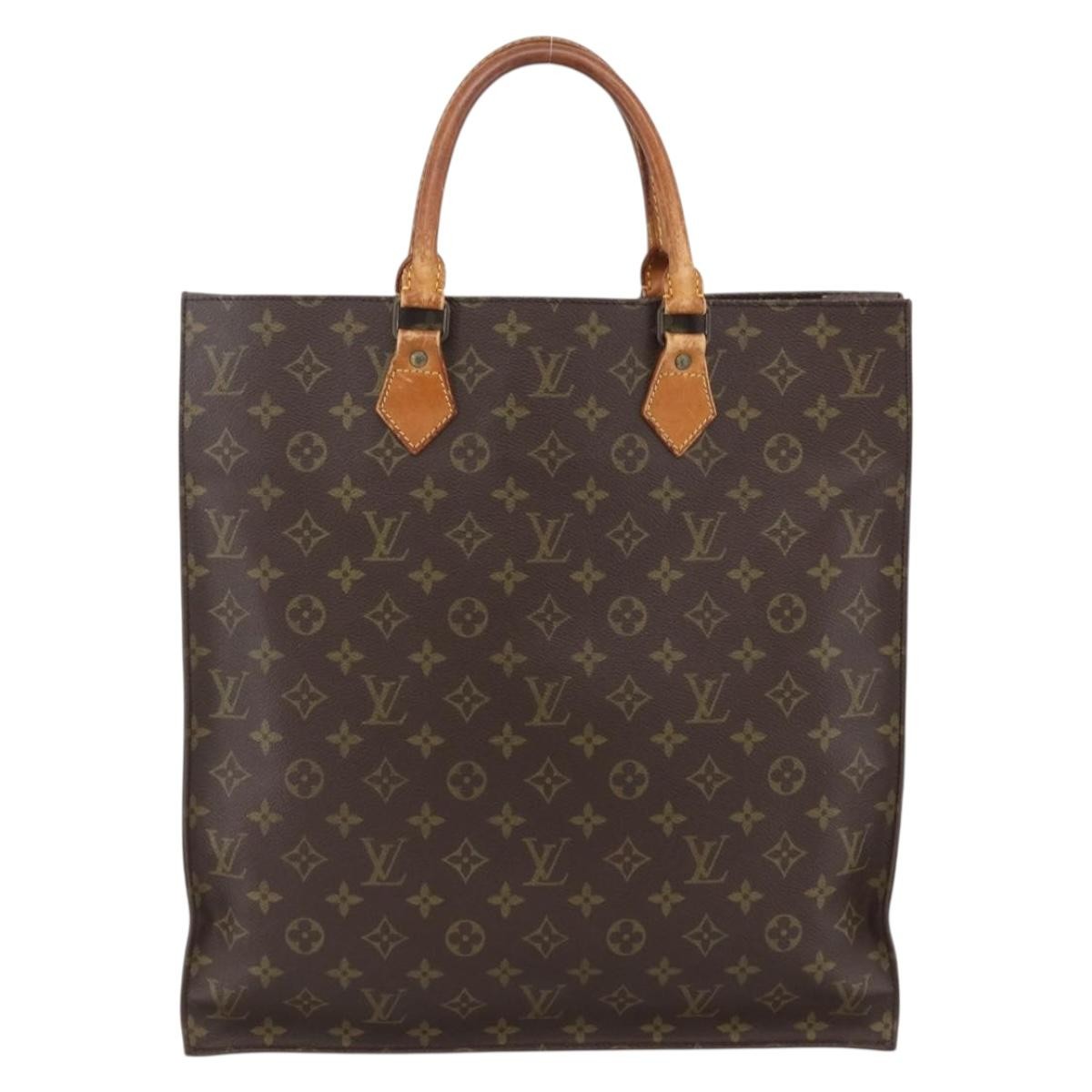 Louis Vuitton Vintage Sac Plat Bag Brown Canvas Fair condition - Back View