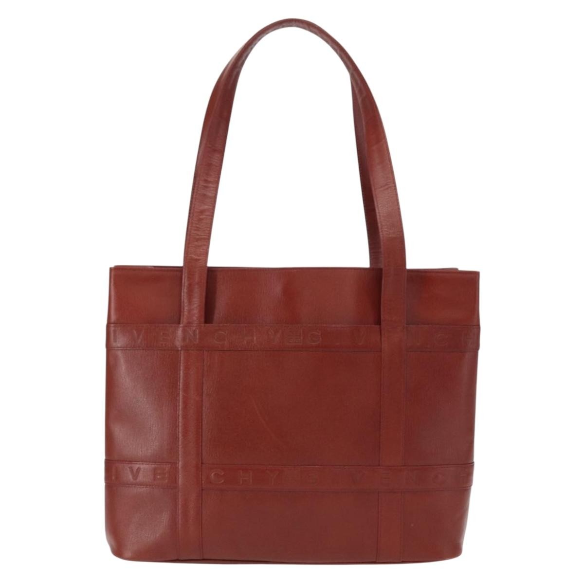 Givenchy Vintage Tote Bag Brown Leather Good condition - Back View