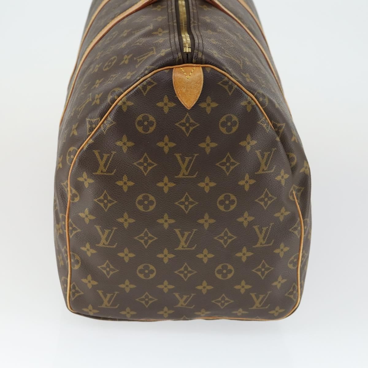 Louis Vuitton Keepall Bag Brown Canvas Fair condition - Model View