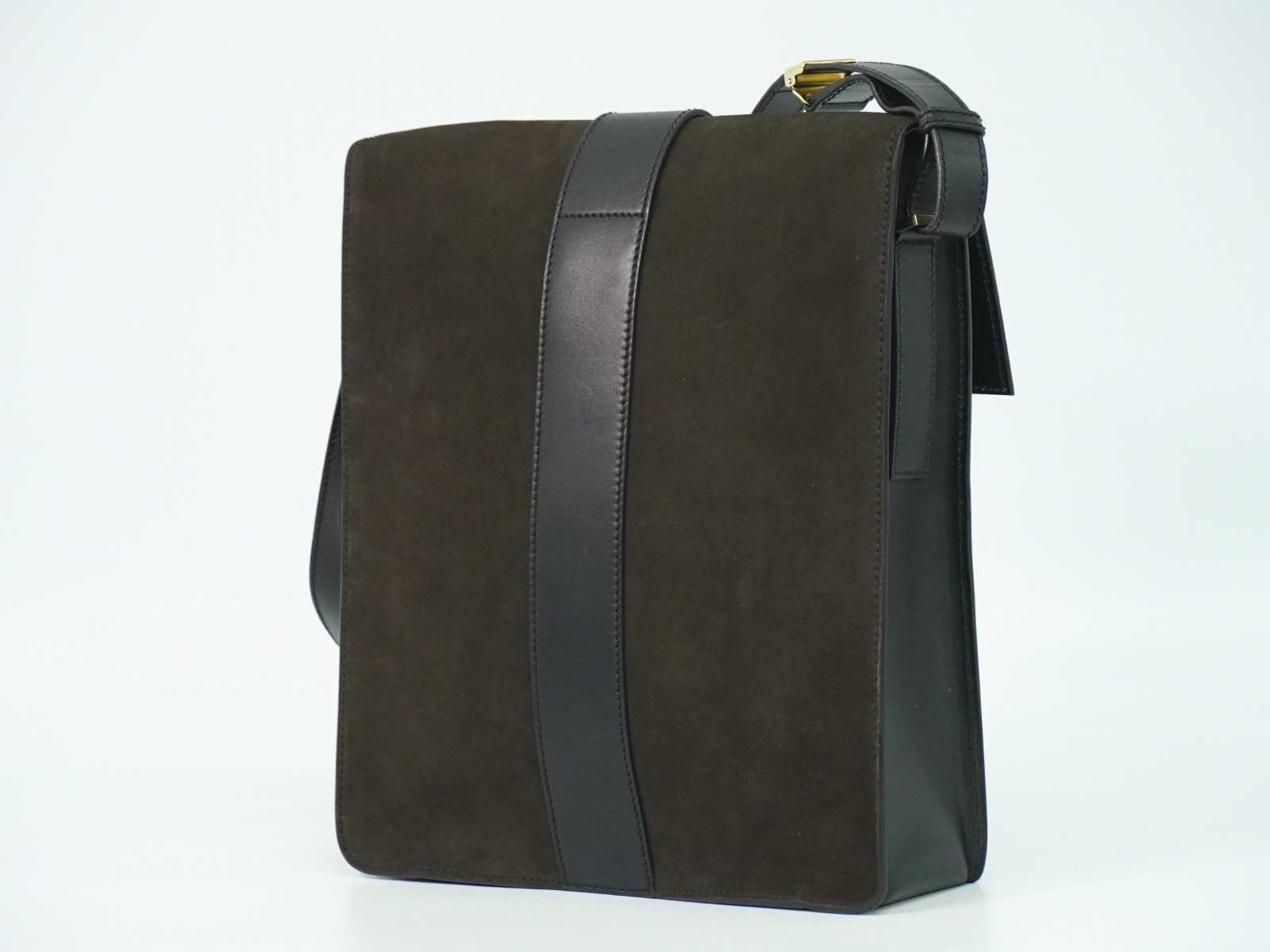 Gucci Tiger Head Shoulder bag Brown Suede Good condition - Back View