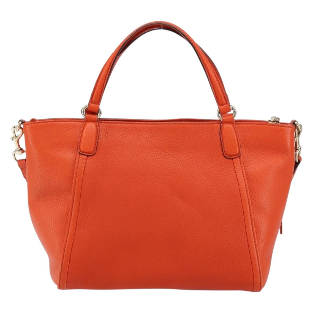 Gucci Soho Working Tote Orange Leather Good condition - Back View