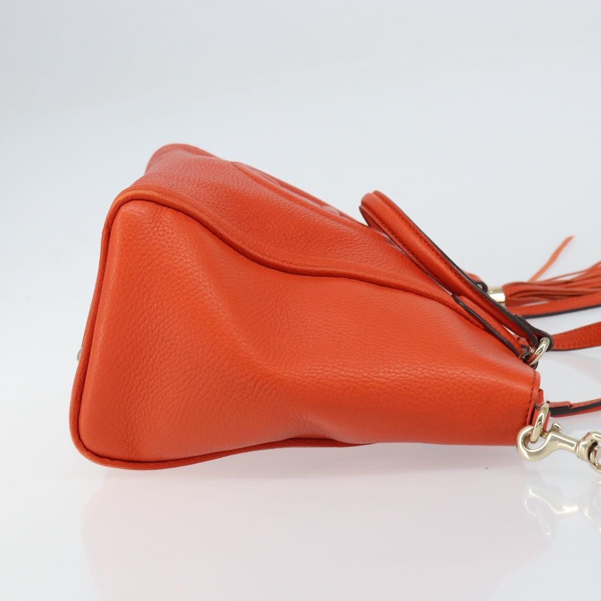 Gucci Soho Working Tote Orange Leather Good condition - Model View