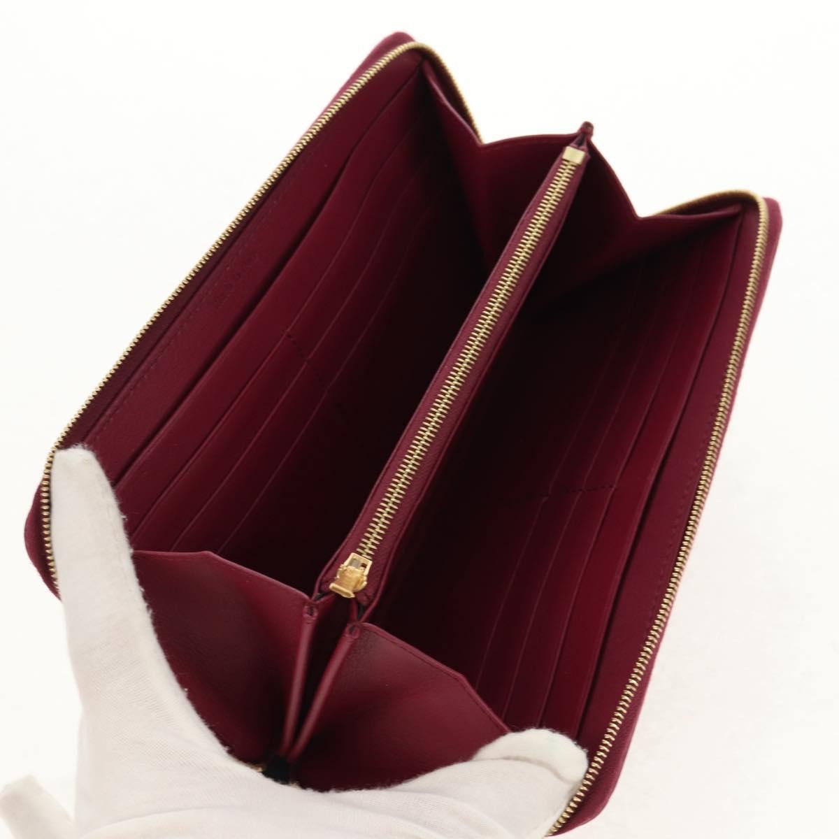 Celine Multifunction Flap Wallet Burgundy Leather Good condition - Box View