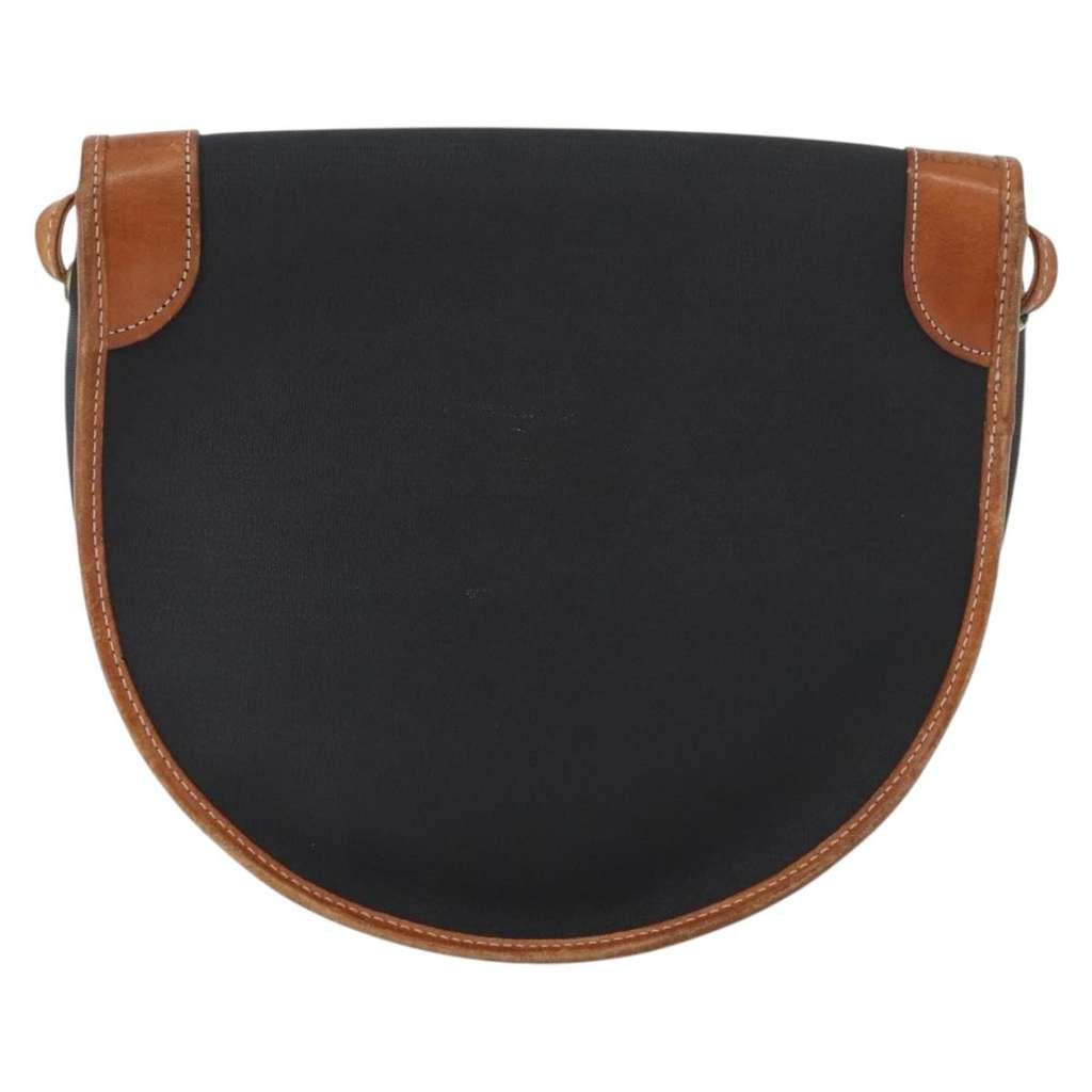 Christian Dior Vintage Shoulder Bag Black Canvas Fair condition - Back View