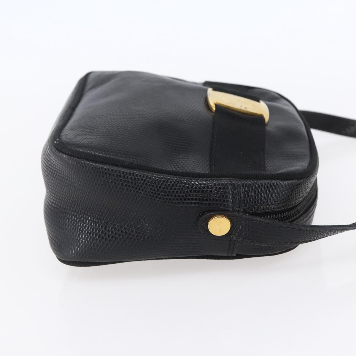 Salvatore Ferragamo Vara Bow camera Shoulder Bag Black Leather Good condition - Model View